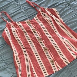 Orange buttons up top